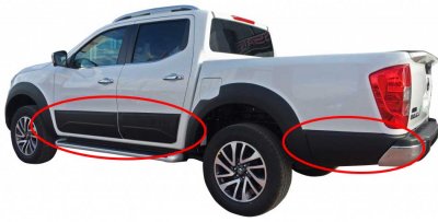Body Cladding Safari for Nissan Navara from 2015-