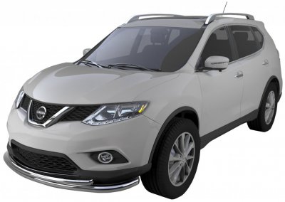 Bull bar Double with Nissan X-Trail 2014-