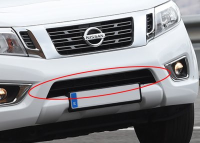 Stainless steel lower grill for Nissan Navara from 2015-