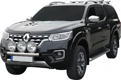 Stainless steel auxiliary light bracket for 3 auxiliary lights for Renault Alaskan from 2017-2021