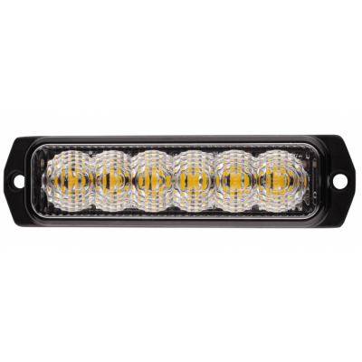 Flashing light with 6 orange LEDs | ECE R65/R10 | 9-33V