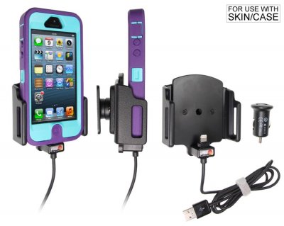 Mobile holder with built-in charger
