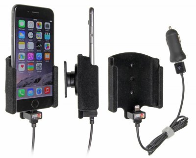 Mobile phone holder with built-in charger