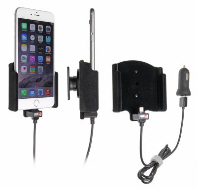 Mobile phone holder with built-in charger