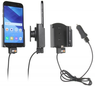 Phone holder with built-in charger from Brodit for your Samsung mobile phone