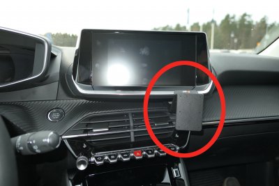 Mobile phone holder Peugeot 208 from 2020-