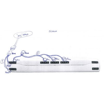 Branching cable for Optoline position light