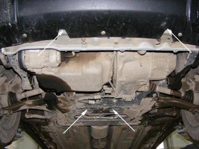 Assembled skid plate for Peugeot Partner