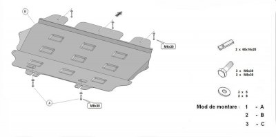 Exploded view Citroën C4 2010-2020