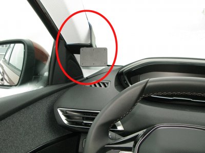 Mobile phone holder Peugeot 3008 from 2016-2024