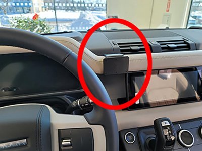 Mobile phone holder Land Rover Defender from 2020-
