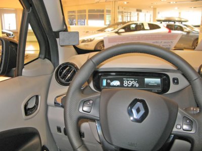 Mobile phone holder for Renault Zoe from 2013-2019
