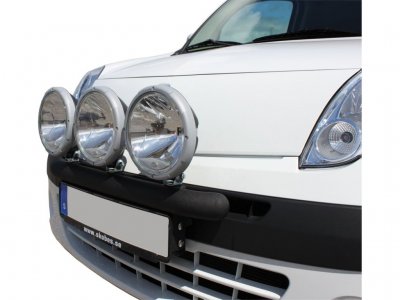 Extra light bracket in black powder coating for Renault Kangoo 2008-2013