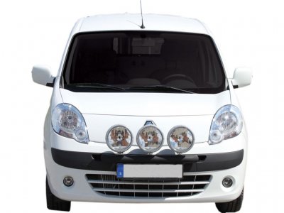 Extra light bracket in black powder coating for Renault Kangoo 2008-2013