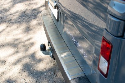 Rear bumper protection in stainless steel for Fiat Talento from 2016-2022