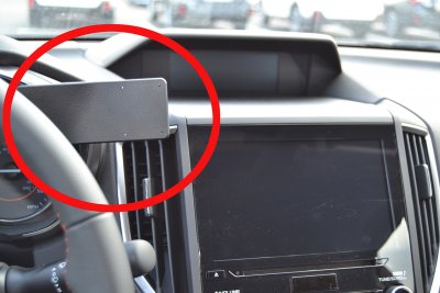 Mobile phone holder Subaru Impreza from 2016-2023