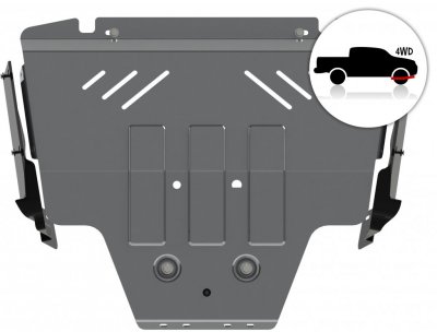 Aluminum skid plate for Subaru Forester from 2013-