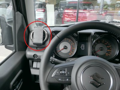 Mobile phone holder Suzuki Jimny from 2018-