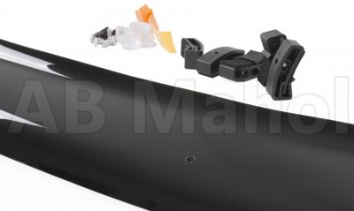 Model-specific Bonnet guard made of black plastic that protects the bonnet from stone chips and scratches. Designed for Toyota H