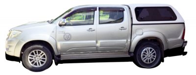 Flap cover with opening windows for Toyota Hilux (Double Cab) from 2006-2015