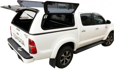 Flap cover with opening windows for Toyota Hilux (Double Cab) from 2006-2015