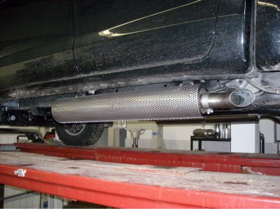 Sports exhaust system sidepipes 2x76 mm for Toyota Hilux from 2006-