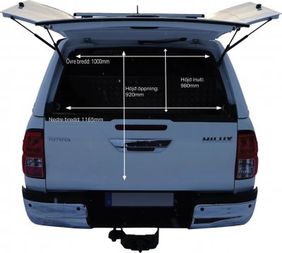 Truck Cap Alpha CMX for Toyota Hilux (Double Cab) from 2021-