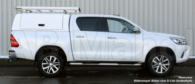 Force Pro cover with opening side hatches for Toyota Hilux (X-Cab) from 2016-