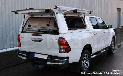 Force Pro cover with opening side hatches for Toyota Hilux (X-Cab) from 2016-