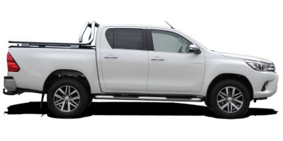 Total Arc - Flatbed with long load rack for Toyota Hilux Double Cab from 2016-