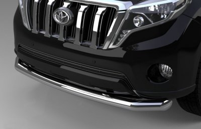 Single stainless steel bull bar for Toyota Land Cruiser 150 2014-