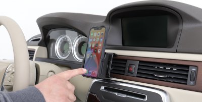 Brodit phone holder - Adjustable holder for skin | Width: 75-89 mm | Depth: 8-12 mm