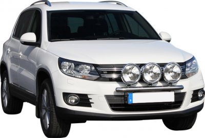 Extra light bracket in stainless steel for VW Tiguan 2012-2015