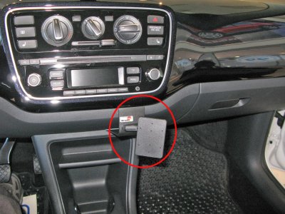 Mobile phone holder Seat Mii from 2015-2016 | For mounting to the right of the stereo