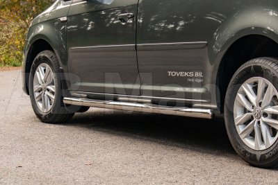 Side bars with decorative steps VW Caddy from 2004-/10-/16-