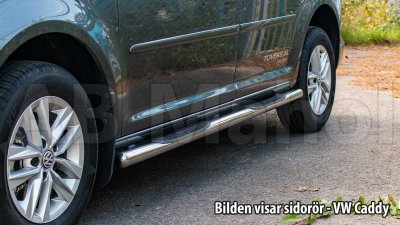 Side bars Slash Cut with decorative step for VW Transporter T5/T6 2003-/10-/16-
