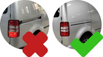 Stainless steel sliding door strip for Volkswagen Caddy 2004-2020