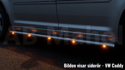 Side bars with decorative step and LED for Audi Q3 from 2011-2018