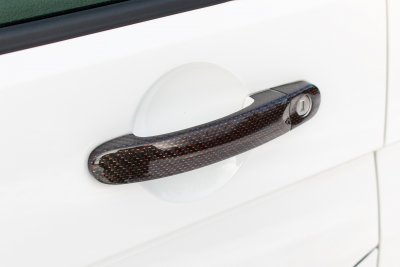 Door handle Volkswagen Touran from 2003-2015 - Red carbon fiber