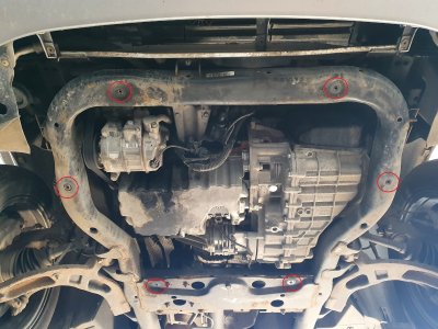 Skid plate for Volkswagen Transporter T5 from 2003-2009