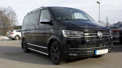 Side bars with cut-in LED for VW Transporter T5 &amp; T6 (long wheelbase, L2) 2003-