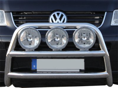 Stainless steel bull bar for Volkswagen Transporter T5 from 2003-2009