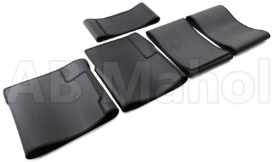 Rubber mats middle and rear row for VW Multivan T6 2016-
