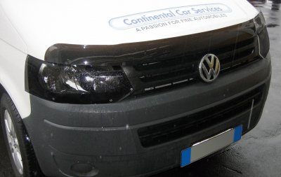 Headlight covers darkened for Volkswagen Transporter T5 from 2010-2015