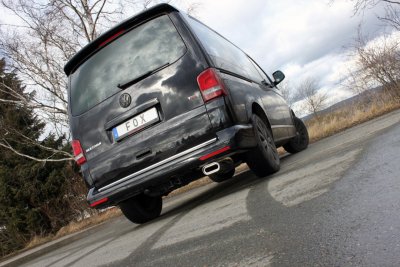 Sports exhaust system for VW Transporter T5/T6 2003-/2010-/2016-