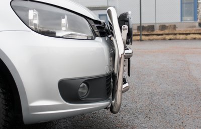 Stylish classic bull bar for VW Caddy 2010-2015