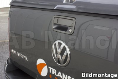 Door handle for tailgate in Stainless Steel (Gun Metal Black) for VW Amarok 2011-