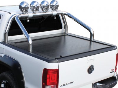 Tonneau cover Rolltop incl roll bar for VW Amarok Double Cab from 2011-/2017-