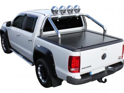 Tonneau cover Rolltop incl roll bar for VW Amarok Double Cab from 2011-/2017-