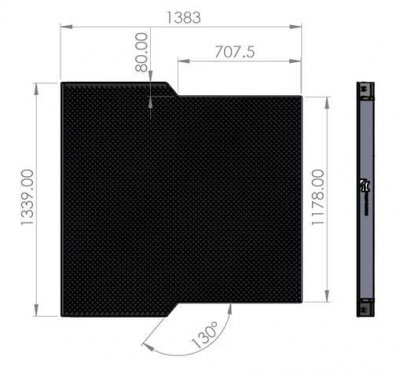 Cargo sled for Volkswagen Amarok from 2011-/2017-